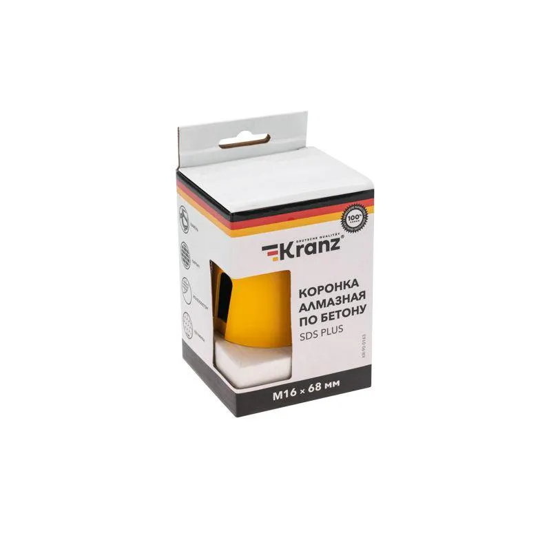 Коронка алмазная по бетону 68мм KR-90-0163