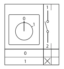 Переключатель кулачковый ПК-1-11 25А 1P -0-1- IP65 EKF